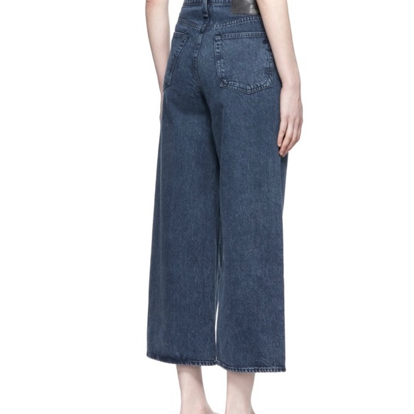 Rag and Bone Maya Wide leg High Rise Cropped jean Size 30 - Picture 4 of 9